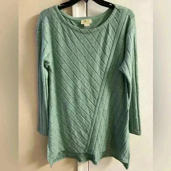 Maeve Anthropologie knit tunic top ribbed long line crewneck Medium - Picture 1 of 8